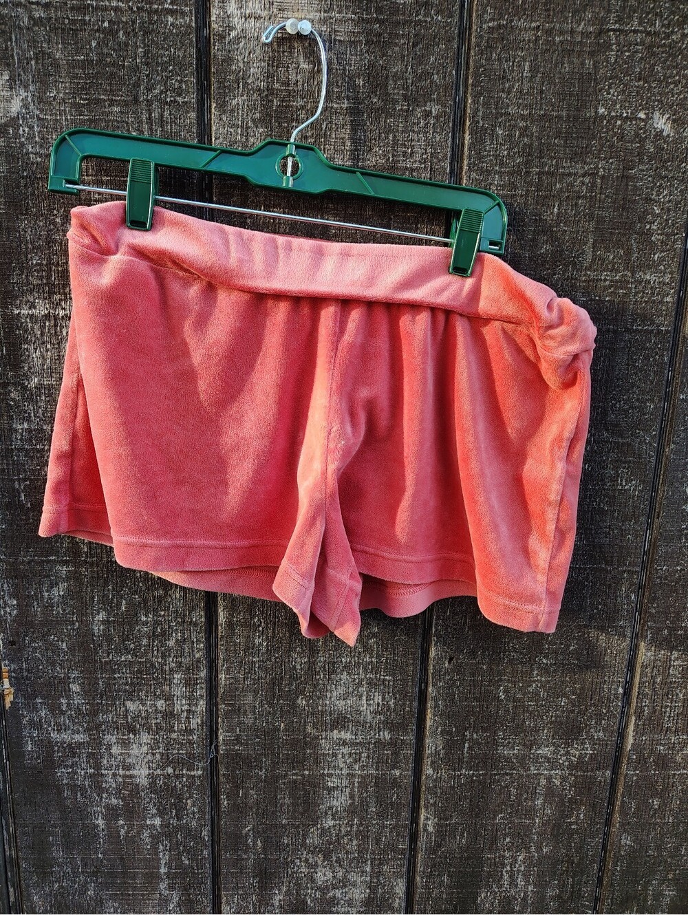 Juicy Couture Pink Velour Rhinestone Bling Y2K Style Shorts - Picture 2 of 11